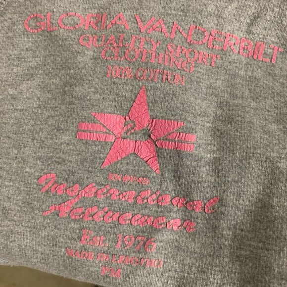 Gloria Vanderbilt 100% cotton hooded sweatshirt - Picture 2 of 7